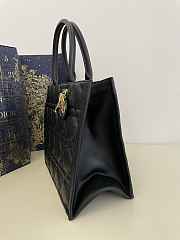Dior Medium Book Tote in Black Macrocannage Calfskin 36.5 cm - 5