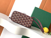  Goyard Muse Mini Vanity Case in bugrandy size 16cm - 5