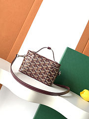  Goyard Muse Mini Vanity Case in bugrandy size 16cm - 6