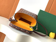 Goyard Muse Mini Vanity Case in bugrandy size 16cm - 3