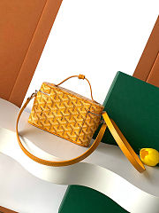 Goyard Muse Mini Vanity Case in yellow  size 16cm - 3