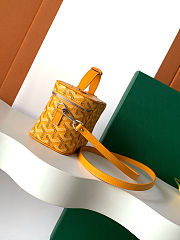 Goyard Muse Mini Vanity Case in yellow  size 16cm - 2