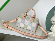 Louis Vuitton Damier Licious Speedy Bandouliere Handbag Beige Cream 20.5cm - 6