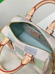 Louis Vuitton Damier Licious Speedy Bandouliere Handbag Beige Cream 20.5cm - 4
