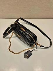 Prada black quilted leather crossbody camera bag 22x11x7cm - 4