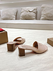 Christian Louboutin So CL 55 leather heeled mules in a beige color high 8.5cm - 5