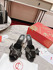 Christian Louboutin Satin Slides 10cm - 4