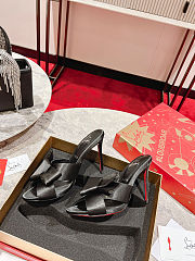 Christian Louboutin Satin Slides 10cm - 6