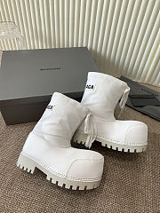  Balenciaga Alaska low boots in white nylon   - 1