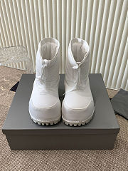  Balenciaga Alaska low boots in white nylon   - 5