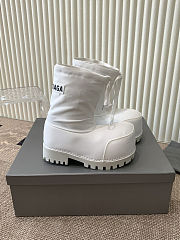  Balenciaga Alaska low boots in white nylon   - 4