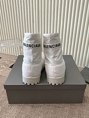  Balenciaga Alaska low boots in white nylon   - 3