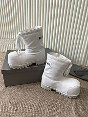  Balenciaga Alaska low boots in white nylon   - 2