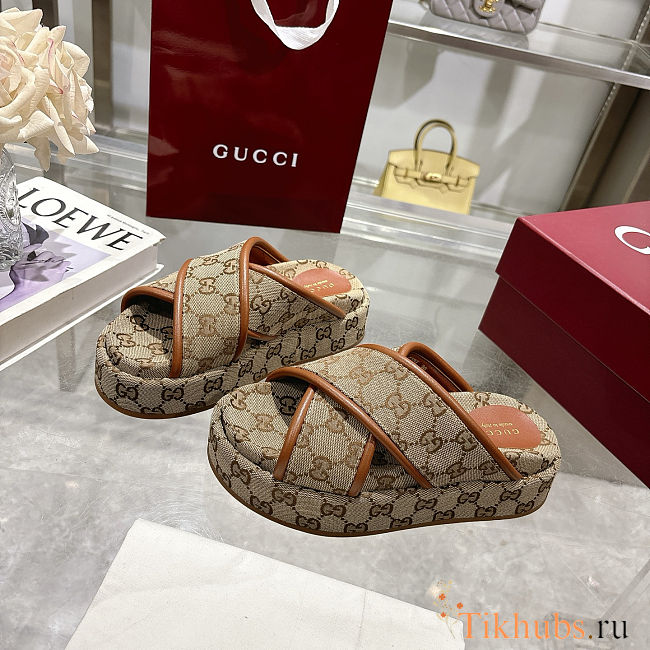 Gucci platform slides  - 1