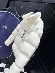Moncler Abbadia padded down jacket in cream or off-white.  - 2