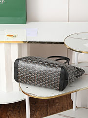 Goyard Artois MM tote bag in black Goyardine canvas size 40cm - 6