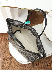 Goyard Artois MM tote bag in black Goyardine canvas size 40cm - 5
