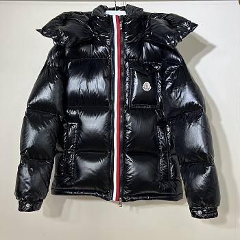 Moncler Men's Montbeliard Short Down Jacket in black. 