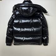 Moncler Men's Montbeliard Short Down Jacket in black.  - 5