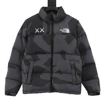 North Face x KAWS Retro 1996 Nuptse jacket in black. 
