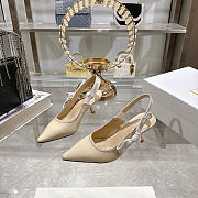 Dior J’adior Slingback Pump Fabric beige 6.5cm - 1