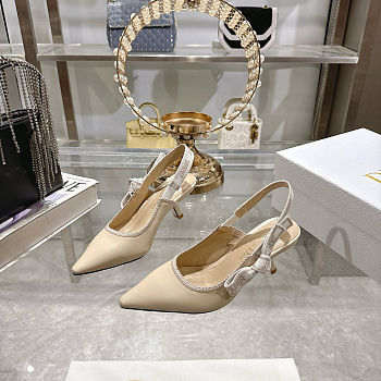 Dior J’adior Slingback Pump Fabric beige 6.5cm