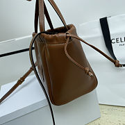  Celine Small Cabas Drawstring Cuir Triomphe 22x17x15 cm - 6