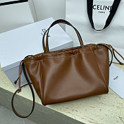  Celine Small Cabas Drawstring Cuir Triomphe 22x17x15 cm - 4