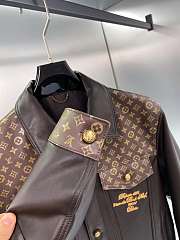 Louis Vuitton Embellished Leather Trucker Jacket - 2