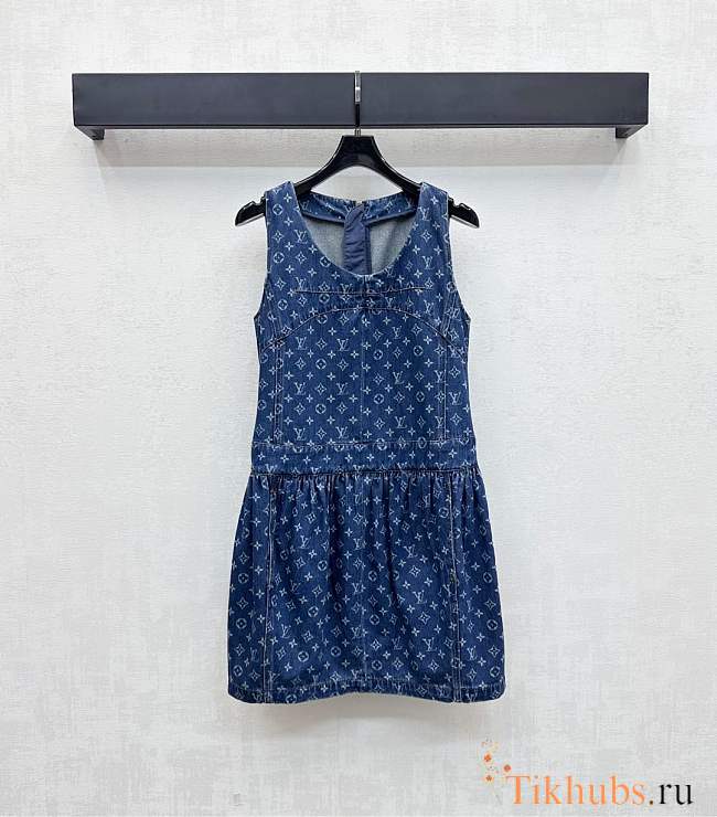 LV Monogram Denim Dress 1AI080 - 1