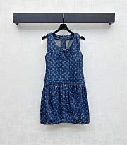 LV Monogram Denim Dress 1AI080 - 1