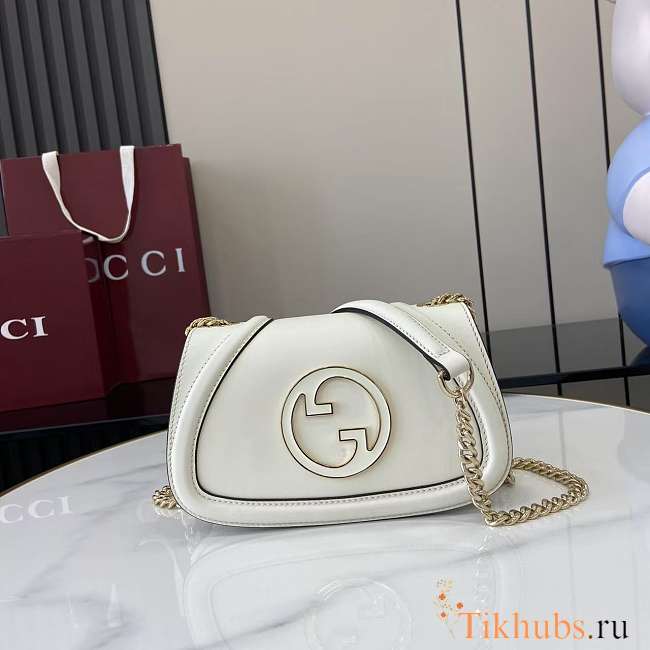 Gucci Blondie Mini Shoulder Bag White 21.5x11x8cm - 1