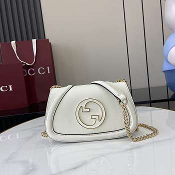 Gucci Blondie Mini Shoulder Bag White 21.5x11x8cm