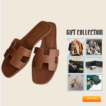Hermes Flat Brown