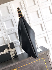 Chanel Maxi Hobo Bag   Glossy Calfskin & Gold Metal  Black 43x53x9cm - 5