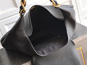 Chanel Maxi Hobo Bag   Glossy Calfskin & Gold Metal  Black 43x53x9cm - 6