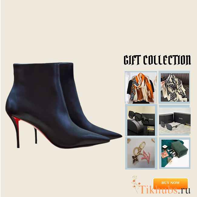 Christian Louboutin Black Boots Heel 8.5cm - 1