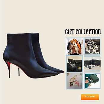 Christian Louboutin Black Boots Heel 8.5cm