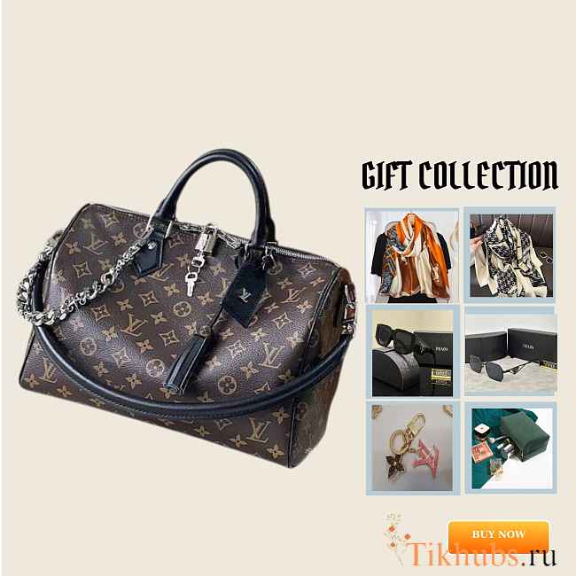 Louis Vuitton LV Speedy Soft 30 Dark Black Monogram 30x21x17cm - 1
