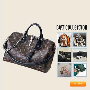 Louis Vuitton LV Speedy Soft 30 Dark Black Monogram 30x21x17cm