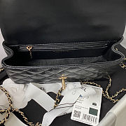 Chanel Mini Flap Bag Handle 'Black' 20x12x6cm - 3
