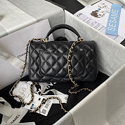 Chanel Mini Flap Bag Handle 'Black' 20x12x6cm - 2