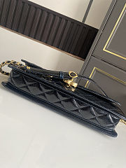 Chanel Large flap bag Glossy Lambskin & Gold Plated Metal  Black 30x18x5cm - 4