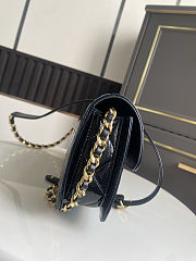 Chanel Large flap bag Glossy Lambskin & Gold Plated Metal  Black 30x18x5cm - 5