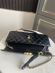 Chanel Large flap bag Glossy Lambskin & Gold Plated Metal  Black 30x18x5cm - 2