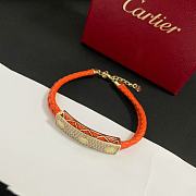  Cartier Love diamond-studded leather cord bracelet - 6