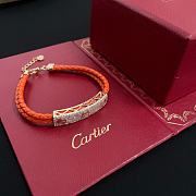  Cartier Love diamond-studded leather cord bracelet - 3