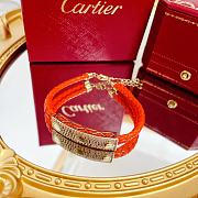  Cartier Love diamond-studded leather cord bracelet - 2