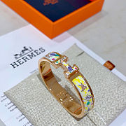 Hermes bracelet  gold original enamel craftsmanship - 2