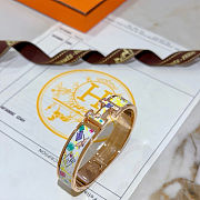 Hermes bracelet  gold original enamel craftsmanship - 5